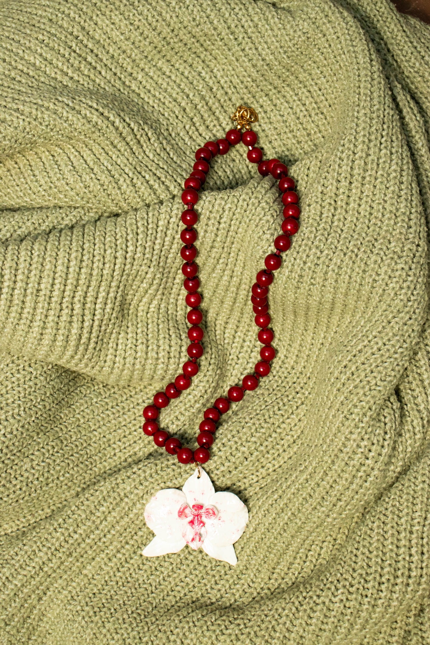 Collar orquídea sofisticada