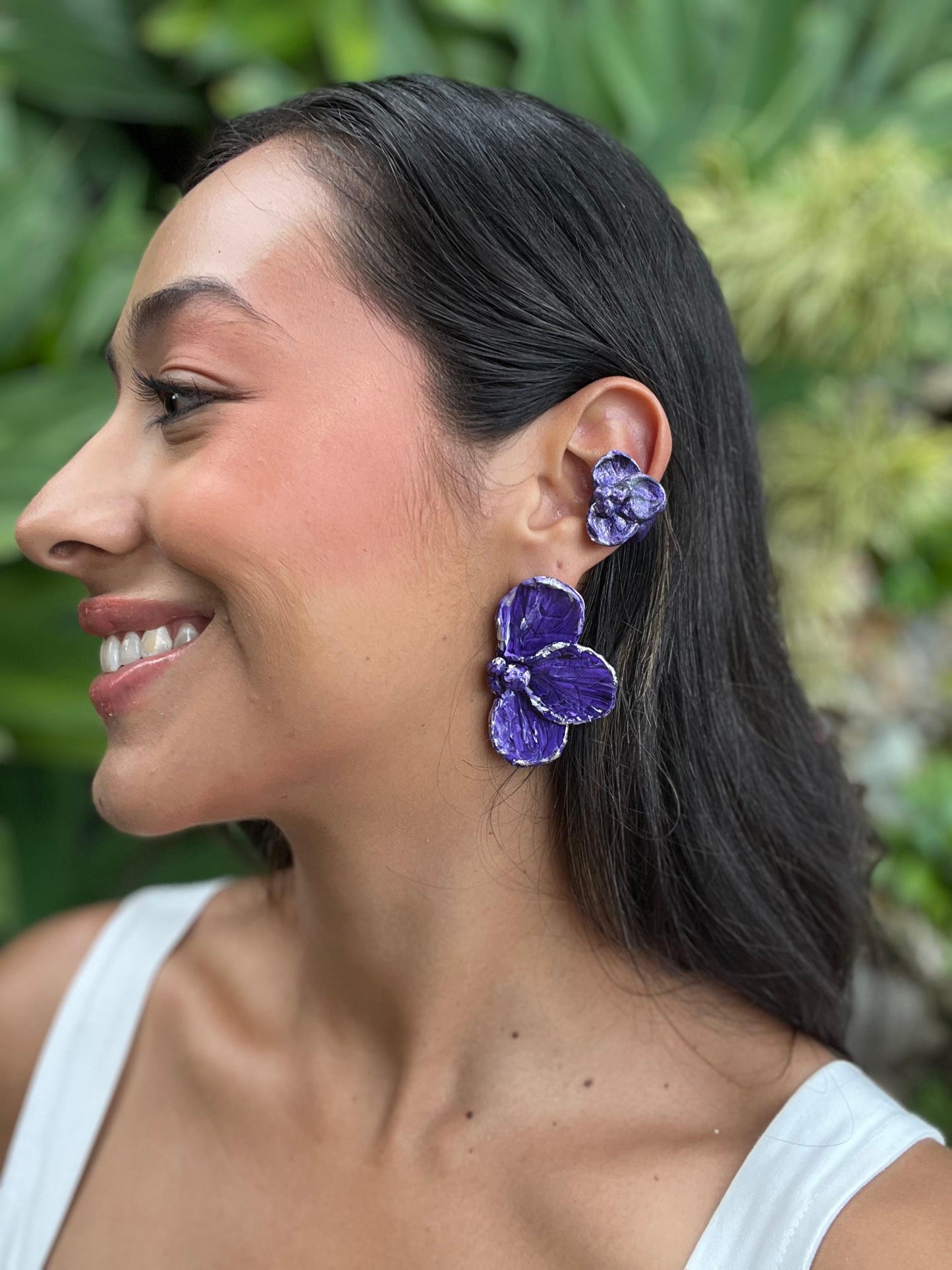 Earcuff flor gardenias
