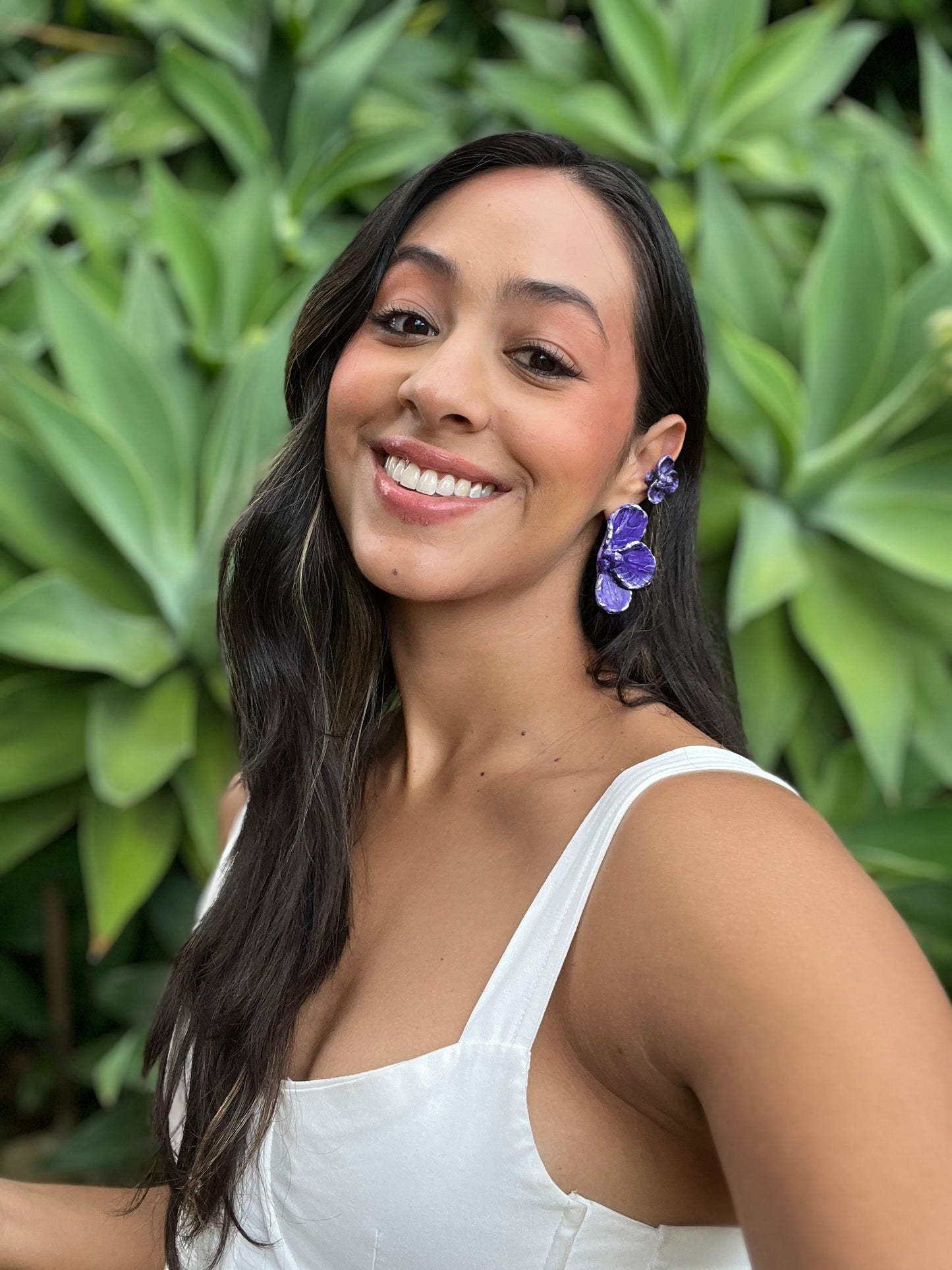 Aretes violeta